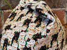 Load image into Gallery viewer, Handmade Japanese Knot bag - Maneki-neko *Size M*
