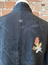 Load image into Gallery viewer, New Arrival ! Vintage Haori/Kimono Black Leaves 1970s
