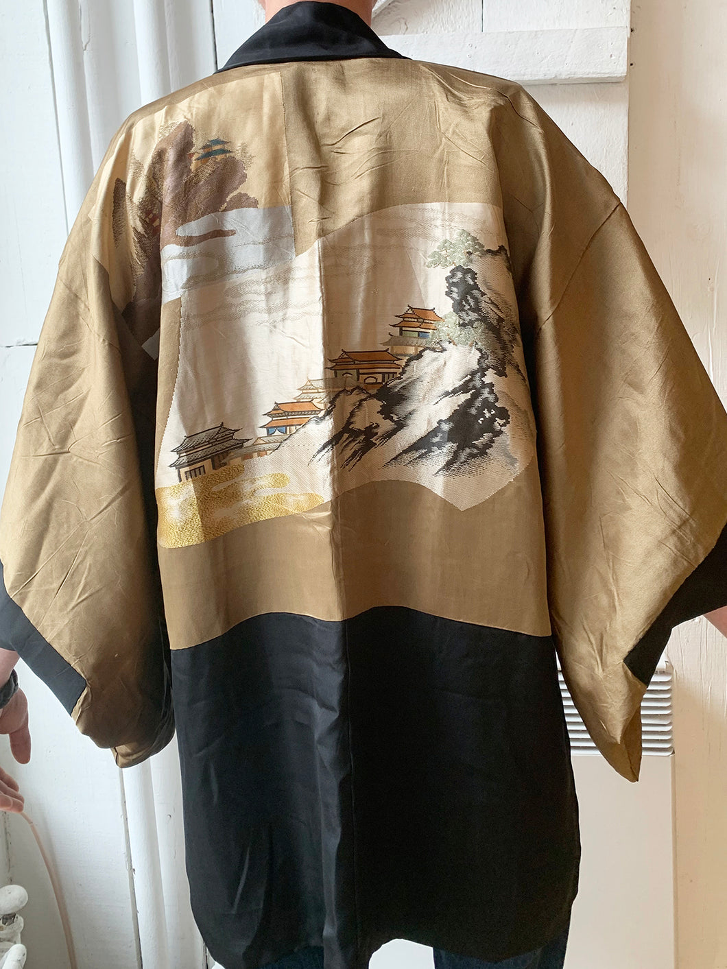 Men's Vintage Haori/Kimono Black 1960s