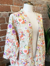 Load image into Gallery viewer, New Arrival - Kimono Shirt Beige Floral
