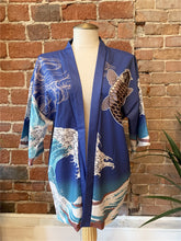 Load image into Gallery viewer, Great Wave off Kanagawa (Blue) Kimono Shirt | Anime Kimono
