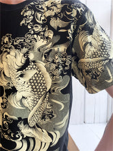 Load image into Gallery viewer, Koi Fish printed T-Shirt (Black)
