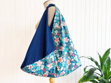 Load image into Gallery viewer, *Handmade* Origami bag | Market bag | Sakura (Teal)
