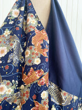Load image into Gallery viewer, *Handmade* Origami bag | Market bag | Koi (Navy Blue)
