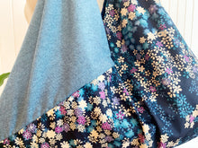 Load image into Gallery viewer, *Handmade* Origami bag | Market bag | Blue floral
