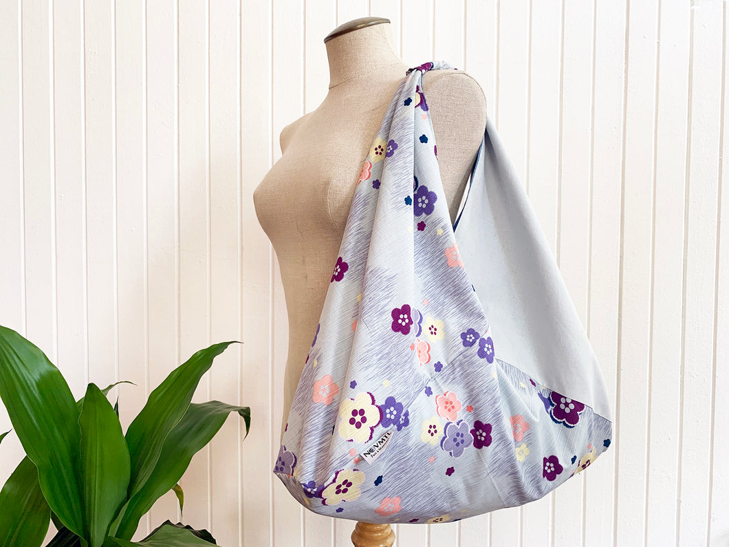 *Handmade* Origami bag | Market bag | Sakura (Sky Blue)