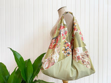 Load image into Gallery viewer, *Handmade* Origami bag | Market bag | Crane (Green)
