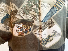 Load image into Gallery viewer, Men&#39;s Vintage Haori/Kimono Green 1960s
