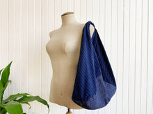 Load image into Gallery viewer, *Handmade* Origami bag | Market bag | Indigo Blue
