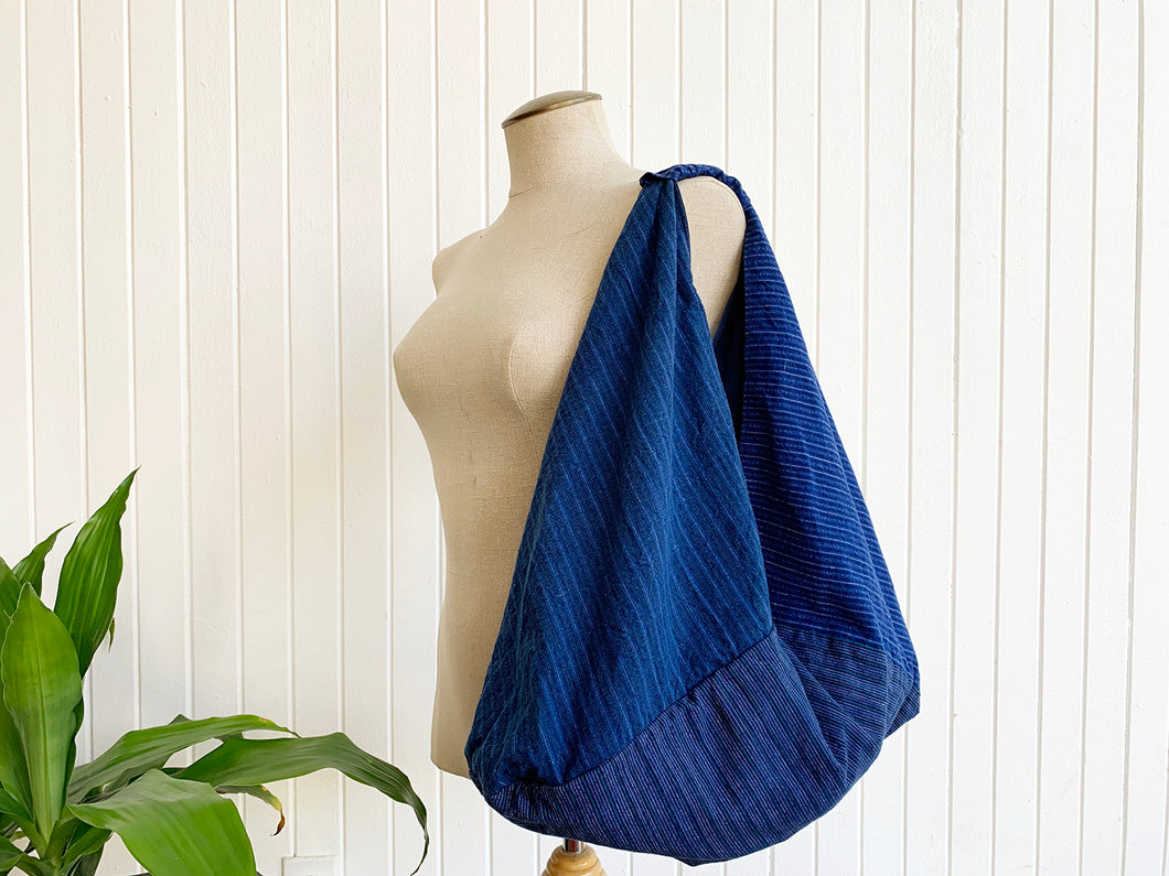 *Handmade* Origami bag | Market bag | Indigo Blue