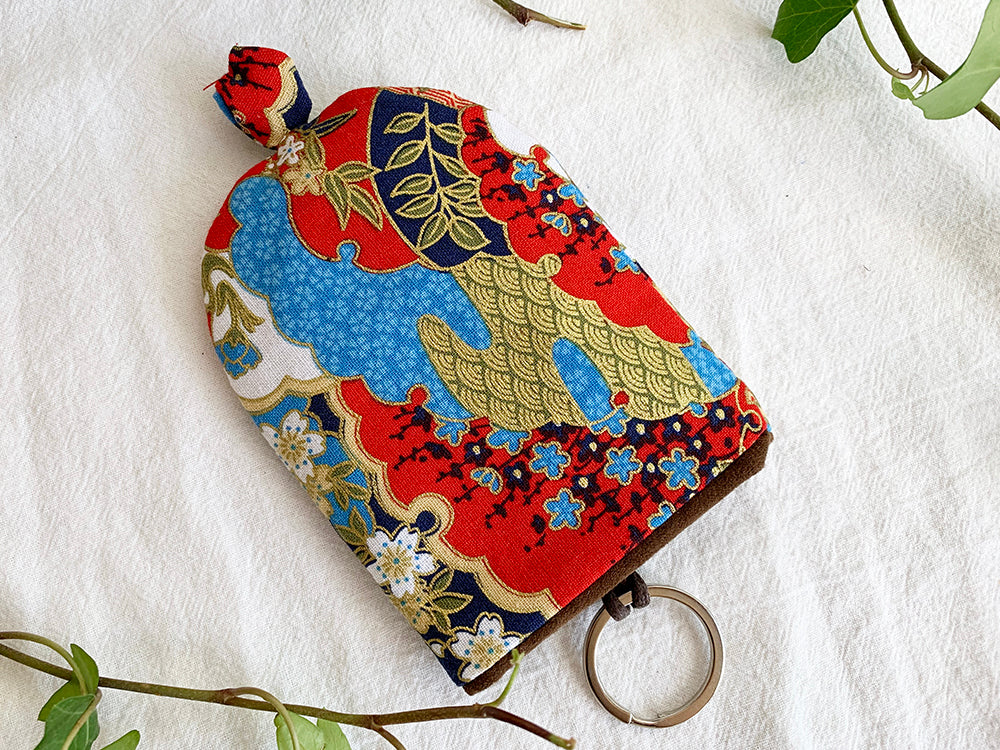 Handmade Key pouch - Key holder | Blue Floral