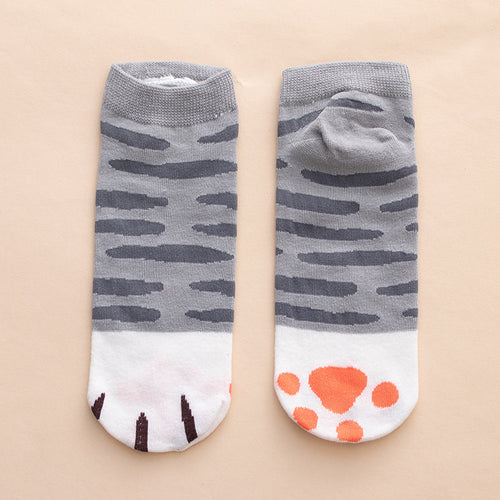 cat paws ankle socks cotton socks kawaii cute-Boutique Local NOVMTL