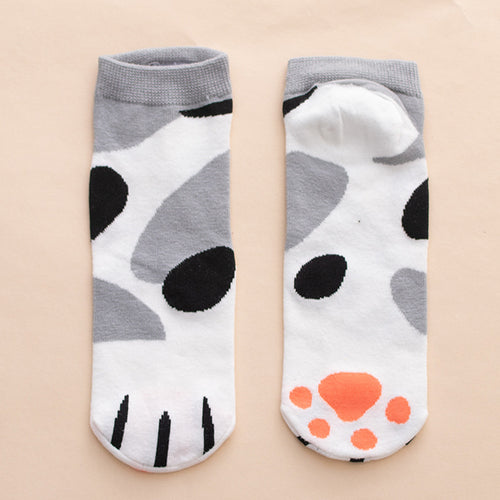 cat paws ankle socks cotton socks kawaii cute-Boutique Local NOVMTL