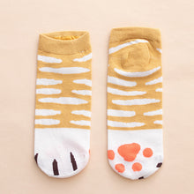 Load image into Gallery viewer, cat paws ankle socks cotton socks kawaii cute
