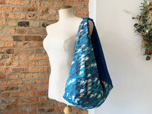 Load image into Gallery viewer, *Handmade* Origami bag | Market bag | Kumo (Teal)

