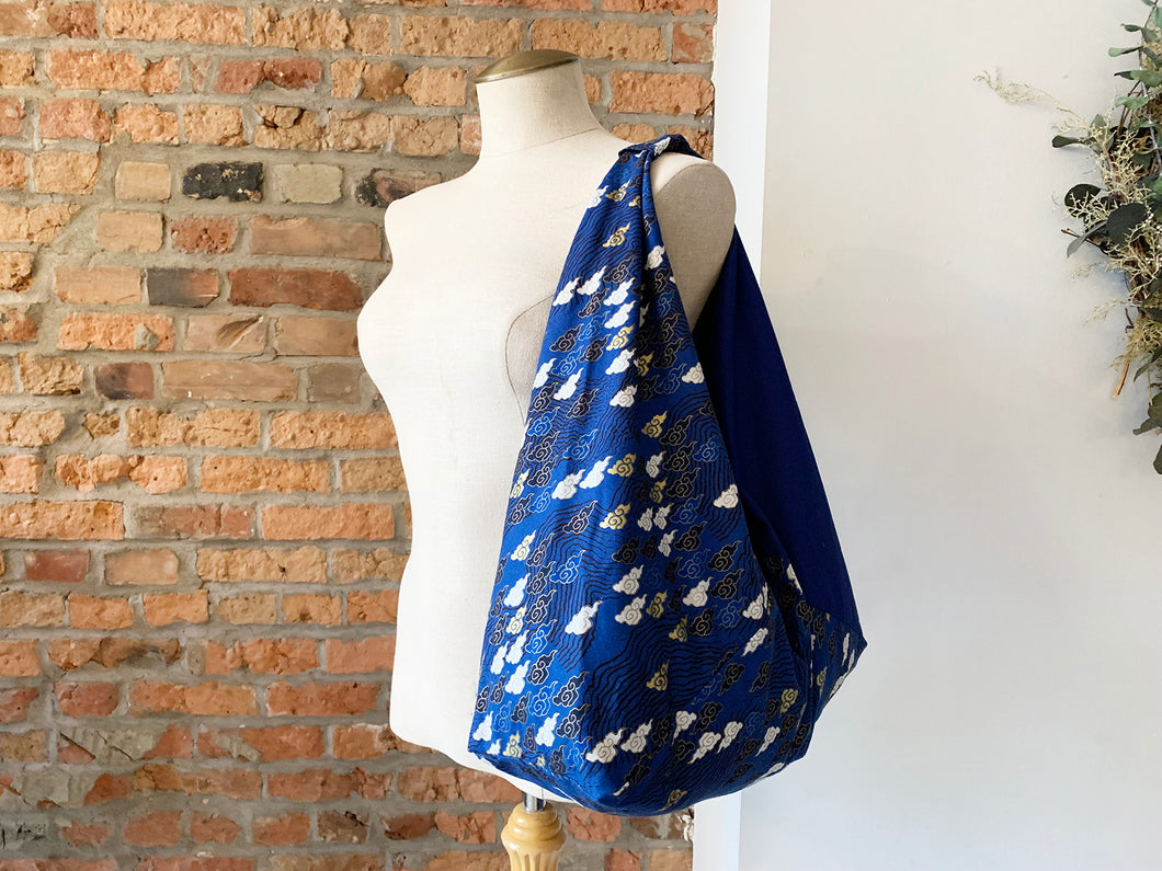 *Handmade* Origami bag | Market bag | Kumo (Navy)
