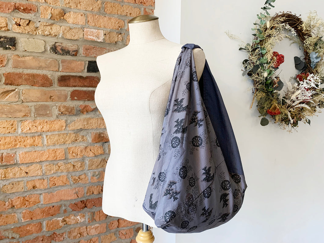 *Handmade* Origami bag | Market bag | Pine (Grey)