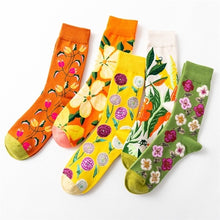 Load image into Gallery viewer, Crew Socks | Funky Socks - Green Floral
