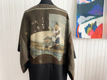 Load image into Gallery viewer, Men&#39;s Vintage Haori/Kimono Black 1960s

