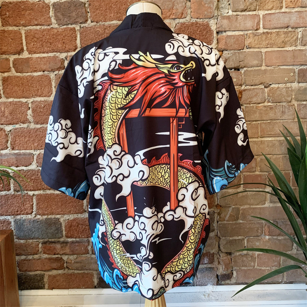 Dragon Kimono Shirt | Anime Kimono