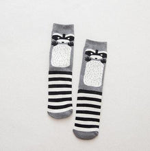 Load image into Gallery viewer, raccoon socks winter cozy socks

