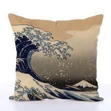 Load image into Gallery viewer, Square Toss Cushion Cover | The Great Wave off Kanagawa - novmtl

