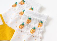 Load image into Gallery viewer, 3 Pack Kids&#39; Socks | Cotton | Pineapple
