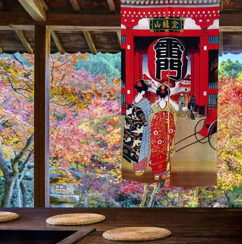 geisha wall hanging curtain home decor