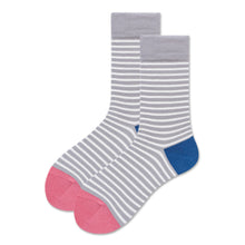 Load image into Gallery viewer, Crew Socks | French Stripes | Grey
