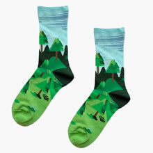 Load image into Gallery viewer, Crew Socks | Funky Socks - Forest
