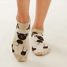 Load image into Gallery viewer, cat socks funky socks cotton socks
