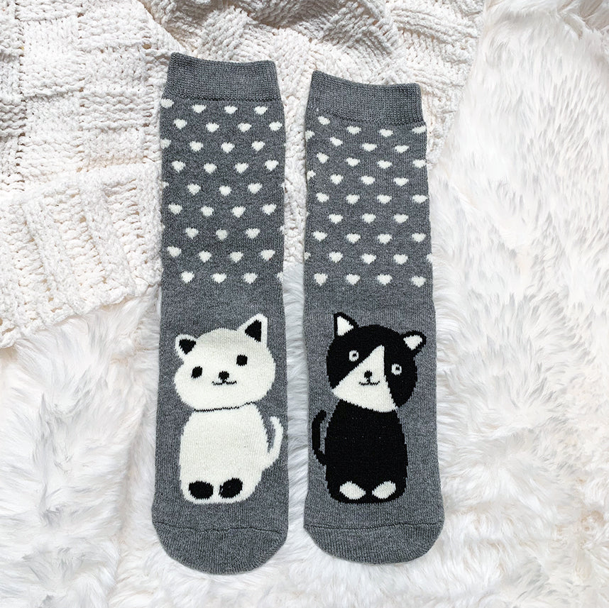 Cozy Cotton Socks - Cats