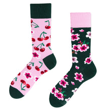 Load image into Gallery viewer, Crew Socks | Mismatched Socks - Cherry
