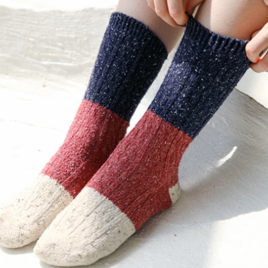 Unisex | Cotton Crew Socks | Red