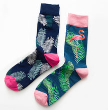 Load image into Gallery viewer, Crew Socks | Funky Socks - Palm Leaves
