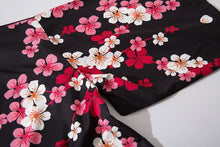 Load image into Gallery viewer, Sakura-Floral Crane Kimono Shirt | Anime Kimono | Boutique Local NOVMTL
