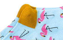 Load image into Gallery viewer, flamingo socks summer vibe cotton socks funky socks

