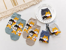 Load image into Gallery viewer, kawaii cute socks dog ankle socks cotton
