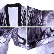 Load image into Gallery viewer, Silver Dragon Kimono Shirt | Anime Kimono | Boutique Local NOVMTL

