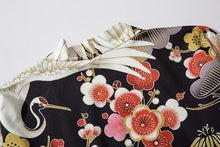 Load image into Gallery viewer, crane Floral design |Crane kimono shirt Kimono shirt-Kimono Cardigan | Boutique Local NOVMTL
