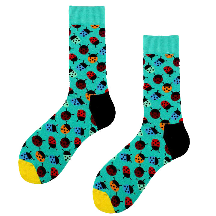 Crew Socks | Funky Socks - Ladybugs