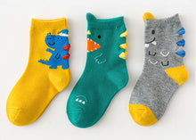 Load image into Gallery viewer, 3 Pack Kids&#39; Socks | Cotton | Little Monsters
