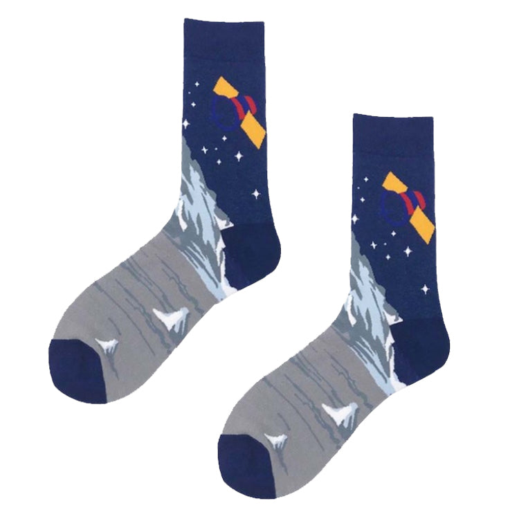 Crew Socks | Funky Socks - Satellite