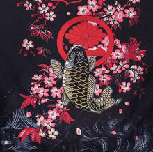 Load image into Gallery viewer, Red Floral Koi Fish Kimono Shirt | Anime Kimono-Boutique Local NOVMTL
