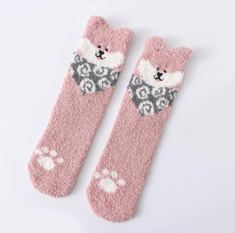 shiba socks kawaii dog cute room socks cozy at home