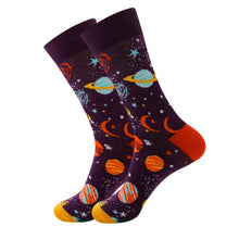 Load image into Gallery viewer, Crew Socks | Funky Socks - Solar System
