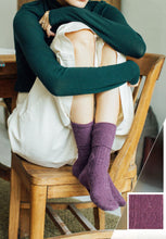 Load image into Gallery viewer, Extended Crew Length | Wool Socks | Purple
