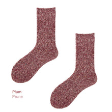 Load image into Gallery viewer, Cotton Ragg Camp Socks | Plum
