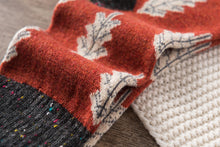 Load image into Gallery viewer, Holiday Special | Wool Socks | Pine Tree (Red)
