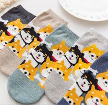 Charger l&#39;image dans la galerie, kawaii cute socks dog ankle socks cotton
